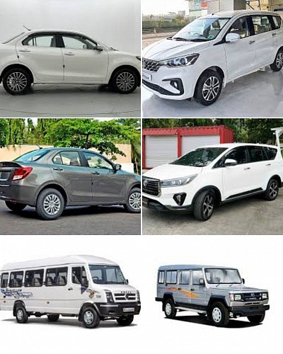 All types of Cars and Taxis Tata Indica Vista,Indigo,Manza,Swift Desire,Etios,Mahindra Verito,Logon,Innova,Tavera,Zylo,Tempo Traveller (14,17,20,25 Seater) (AC/Non AC) available on rent at reasonable prices.Pooja Travels (Nasik Darshan Specialist) Pooja Travels 9822898617,9822491296